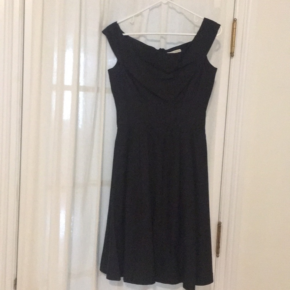 Elegant off the shoulder black dress